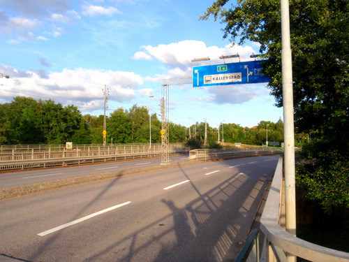 major highway bridge over a major river.